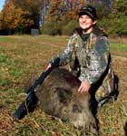 2007 Pork Slam at Sunrize Acres - Theresa Tonte with Wild Boar Side Angle