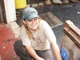Theresa Tonte - Artisans of the Valley - Radio Cabinet Restoration - Terri Closeup