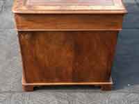 Edwardian Burl Walnut Desk Restoration Complete Side