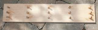 Hand Made Solid Oak Jewelry Box Peg Tray Insert