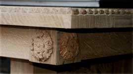 Artisans of the Valley - 2007 Gothic Desk Project - Assembled Corner Closeup
