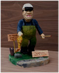 Artisans of the Valley - Hand Carved & Painted Fisherman - Front Angle