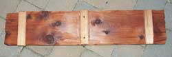 Hand Carved Western Red Cedar Sign - "He shall keep thy soul."  - Back View