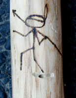 Custom Ted Nugent Walking Stick by Stanley Saperstein - Spear Chucker