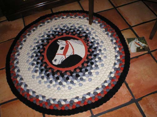 Marge's Braided Rugs - Image of Horse Rug