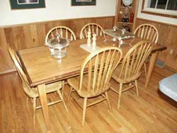 County Oak Dining or Kitchen Table in Setting 