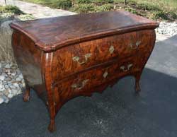 Circa 1750 Louis XV Chest of Drawers - Standing After Restoration
