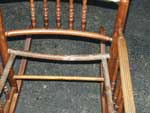 Brewster Style Rocking Chair - After Restoration Closeup