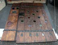 Hand Carved Solid Oak Door - Restoration Restoration Complete
