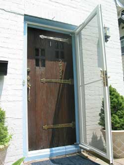 Chestnut Front Door - Before Restoration