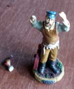 Collectable Fiddler on the Roof Chess Set - Broken Arm Before Restoration