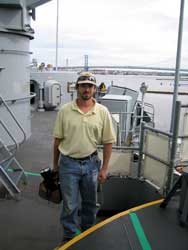 Eric Saperstein at Battleship New Jersey