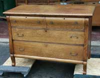 Golden Oak Dresser - After Restoration Front View 1
