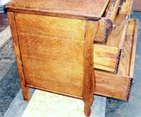 Golden Oak Dresser - After Restoration Left Side