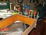 Golden Oak Dresser - After Restoration Drawer in Clamps