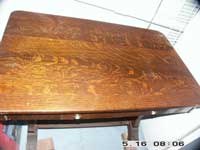 Golden Oak - Quarter Sawn Table Before Restoration