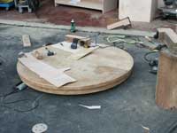 Golden Oak - Quarter Sawn Oak Table In Progress Restoration 