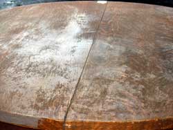 Golden Oak - Quarter Sawn Oak Table Before Restoration Top Closeup