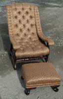 Rocking Chair Restoration - Completed - Frame By Artisans of the Valley Upholstery by Browns & Sons of Pennington, NJ