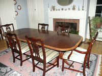Duncan Phyfe - Mahogany pedestal table - Restoration Complete