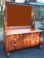 Circa 1904 Mahogany Bedroom Set Restoration Complete - Dresser