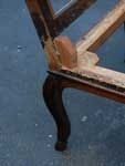 Victorian Arm Chair - Frame Restoration Complete Reattached Leg