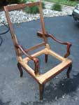 Victorian Arm Chair - Frame Restoration Complete Side Angle