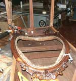Victorian Chair In Progress Restoration - Back