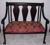Victorian Chair and Setea Restoration - Setea Complete with Upholstery