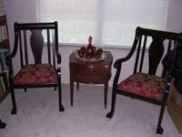 Victorian Chairs - restoration by Artisans of the Valley completed