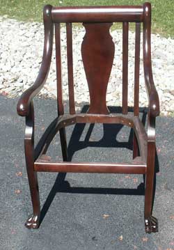 Victorian Chair and Setea Restoration - Chair Complete
