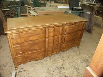Solid cherry Dresser - Before Restoration