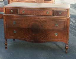 Mahogany Dresser Restoration Complete Forward