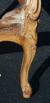 Louie XV Bergerie Chair After Restoration Repaired Right Joint