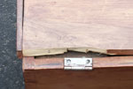 Circa 1900 Dove Tailed Pine Toy Chest - Shattered Lid Before Restoration