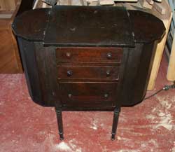 Victorian Sewing Table Before Restoration