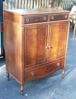 Mahogany Tall Dresser Before Restoration