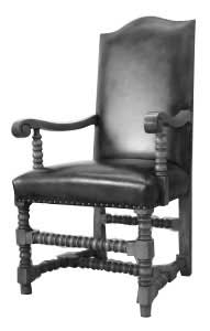 Artisans of the Valley Concise History of American Furniture - Jacobean Chair