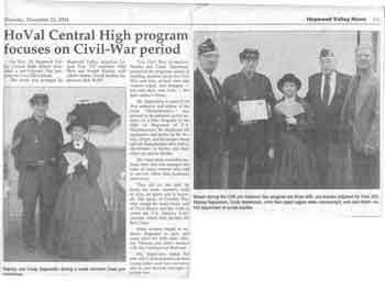Stan Saperstein & Cindy Saperstein - Historic Civil War Renactment Hopewell Valley Central High School