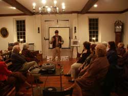 Stan Saperstein providing Historic Presentation on Early American Woodworking at Bordentown Historical Society