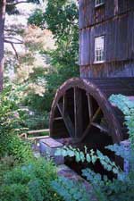 Waterwheel power example for sawmill