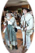Molly Pitcher & Timothy Murphy - Revolutionary War Renactment at Monmouth Battlefield