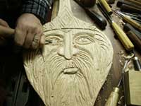 Viking or wood spirit face bellow(View larger picture)