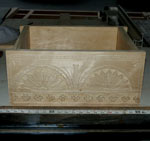In Progress Custom Hand Carved Poplar Bible Box