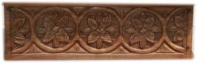 Custom Solid Walnut Hand Carved Bible Box - Front Carving Pattern