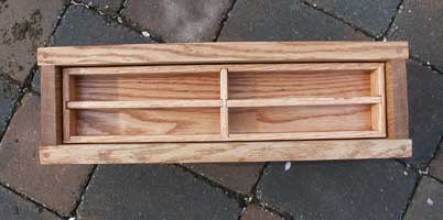 Hand Made Solid Oak Jewelry Box Tray Inserts In Place