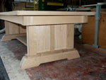New Wave Gothic Table by Artisans of the Valley - First Time Standing Upright Panels in Place