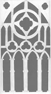 Gothic Tracery Pattern for Solid Oak Dining Table