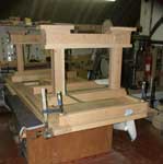 Artisans of the Valley - 2007 Gothic Table Project - Dry Fit Table Feet Assemblies Upside Down No Center Post