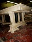Artisans of the Valley - 2007 Gothic Table Project - Assembled Underside Less Panels